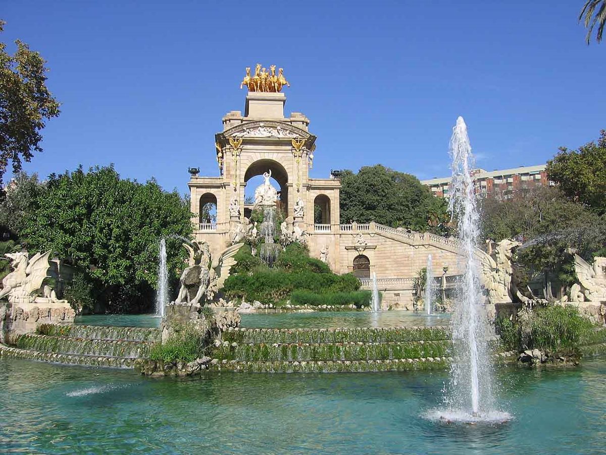 Cascada Monumental fountain at Parc de la Ciutadella in Barcelona