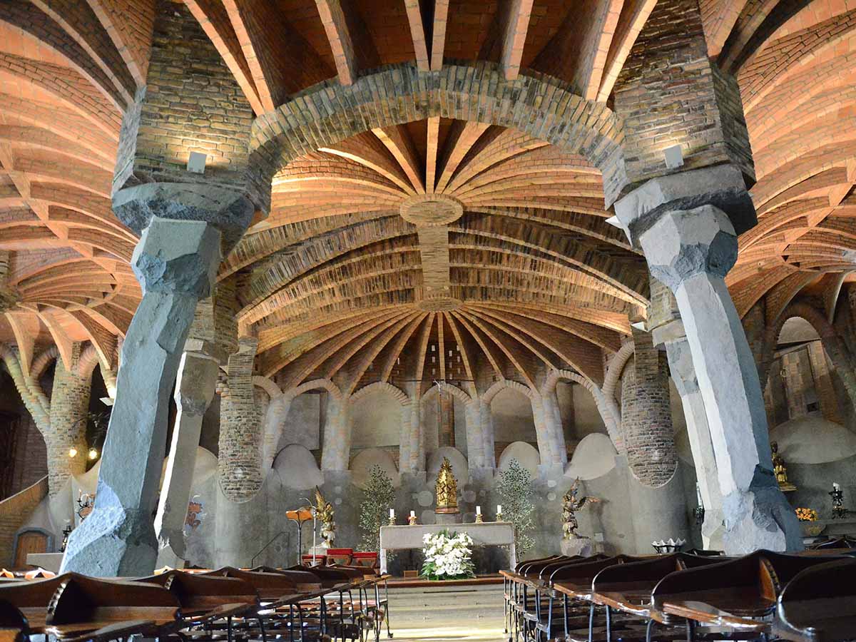 Cripta de la Colònia Güell near Barcelona, a UNESCO Gaudí site
