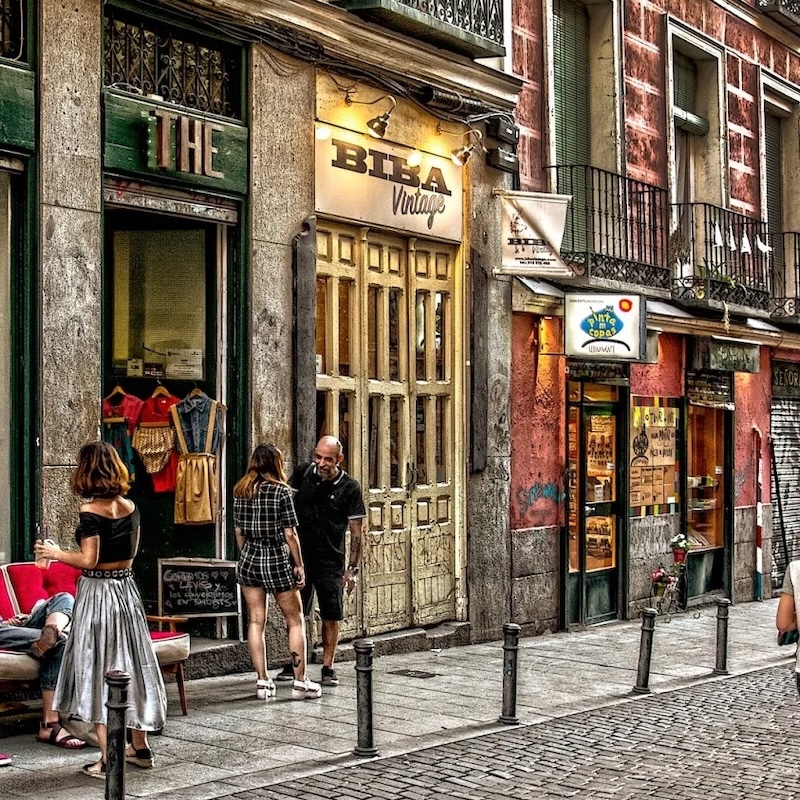 Biba Vintage shop on Calle de Velarde, Madrid