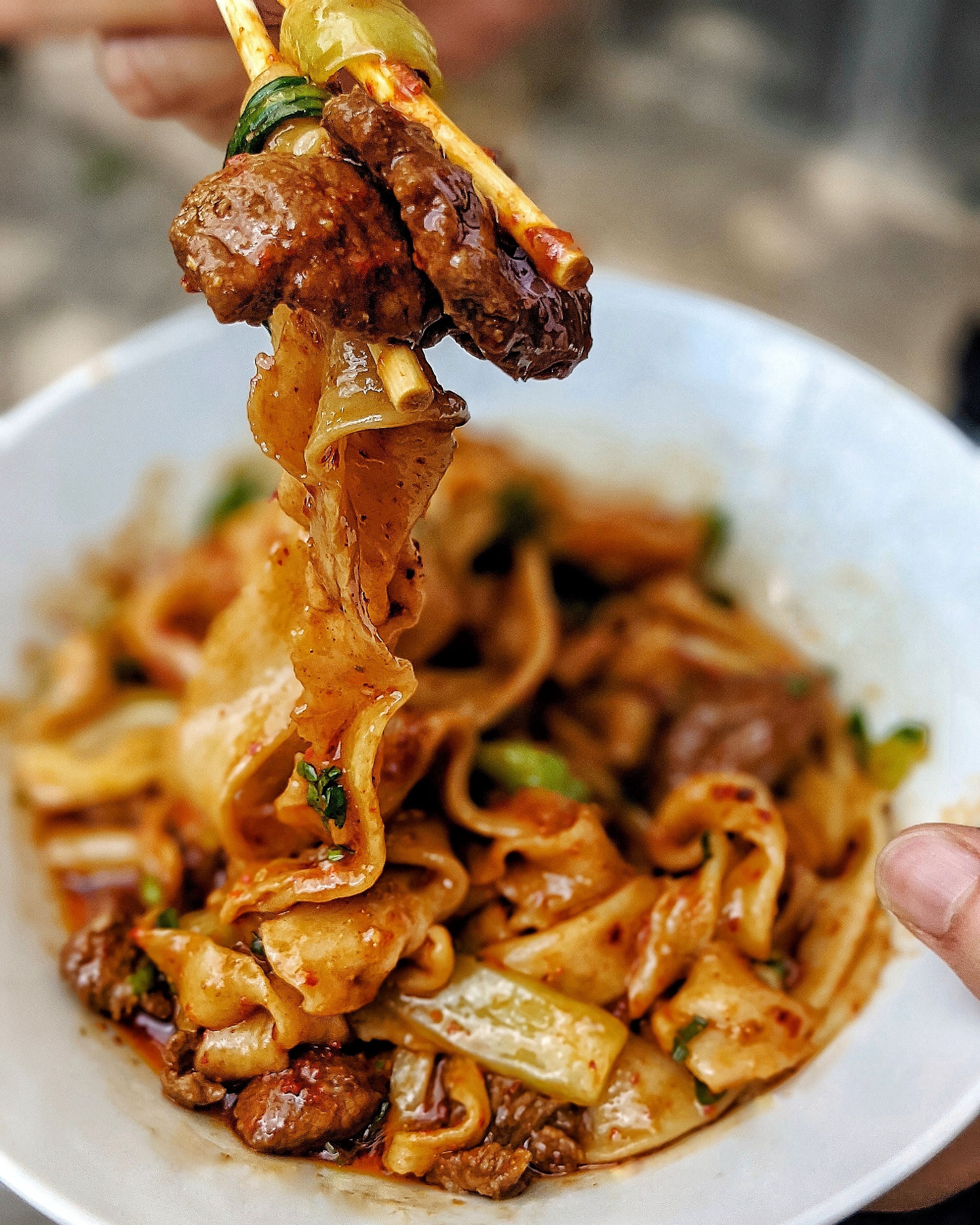 Hand-pulled noodles at Wen Cheng Berlin