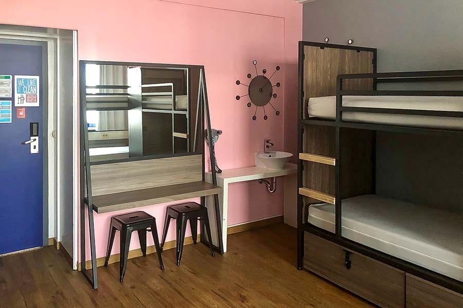 Bed in 8-bed Female Dorm – Shared Bathrooms